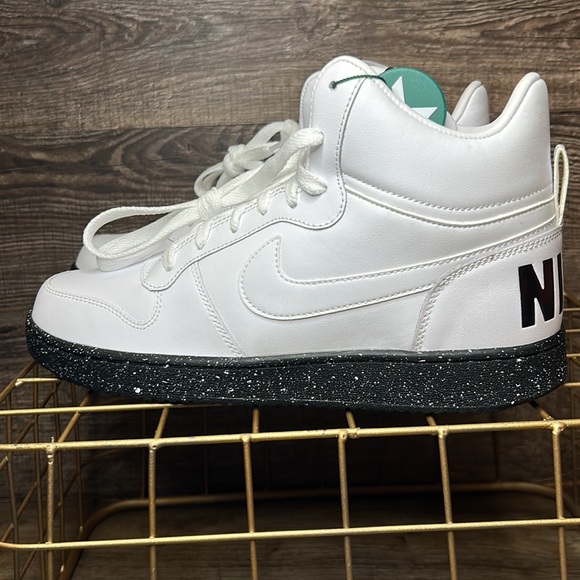 Nike-Court-Borough-mid-Black w/white speckled sole-Released 2015- Very Rare - Picture 8 of 15